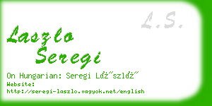 laszlo seregi business card